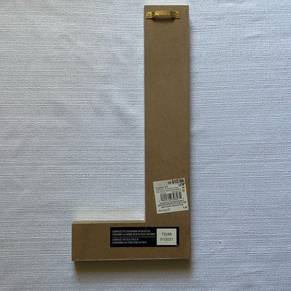 Ashland Sunbaked Capital Letter L Decor-Damaged/Scratched - Picture 2 of 13